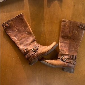 Frye Veronica back zipper boots